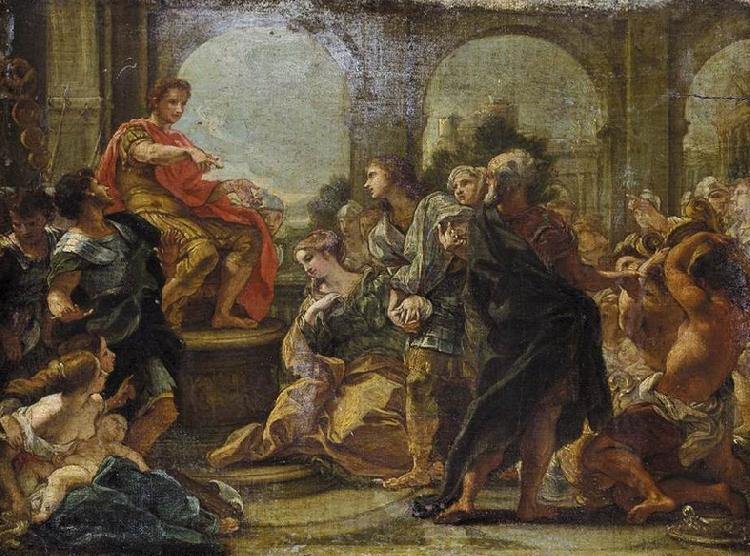 Giovanni Battista Gaulli Called Baccicio Continence of Scipio Spain oil painting art